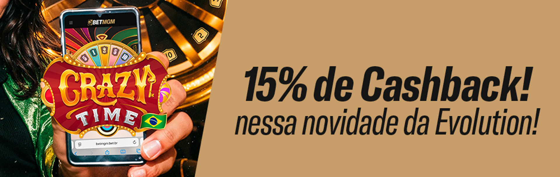 10% de Cashback para você!