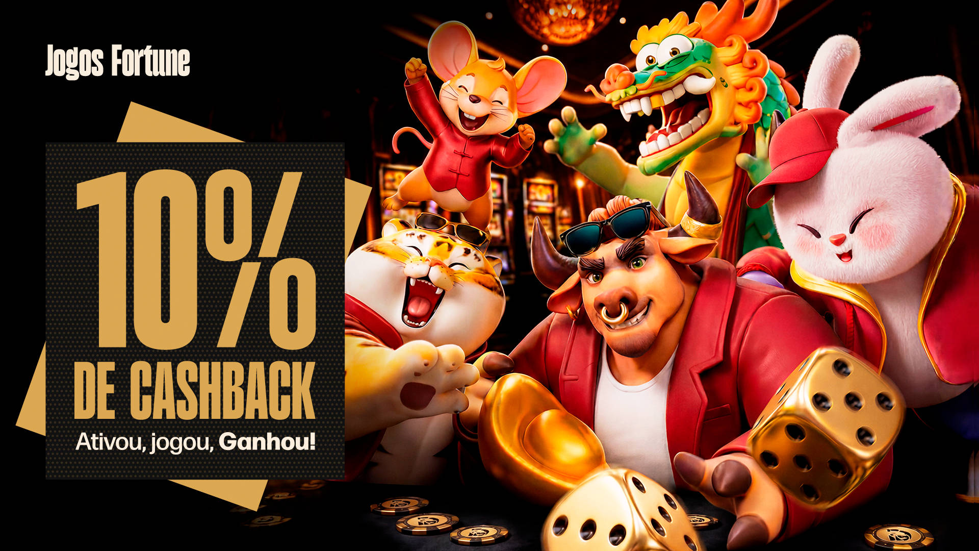 Cashback Fortune: 10% de cashback!