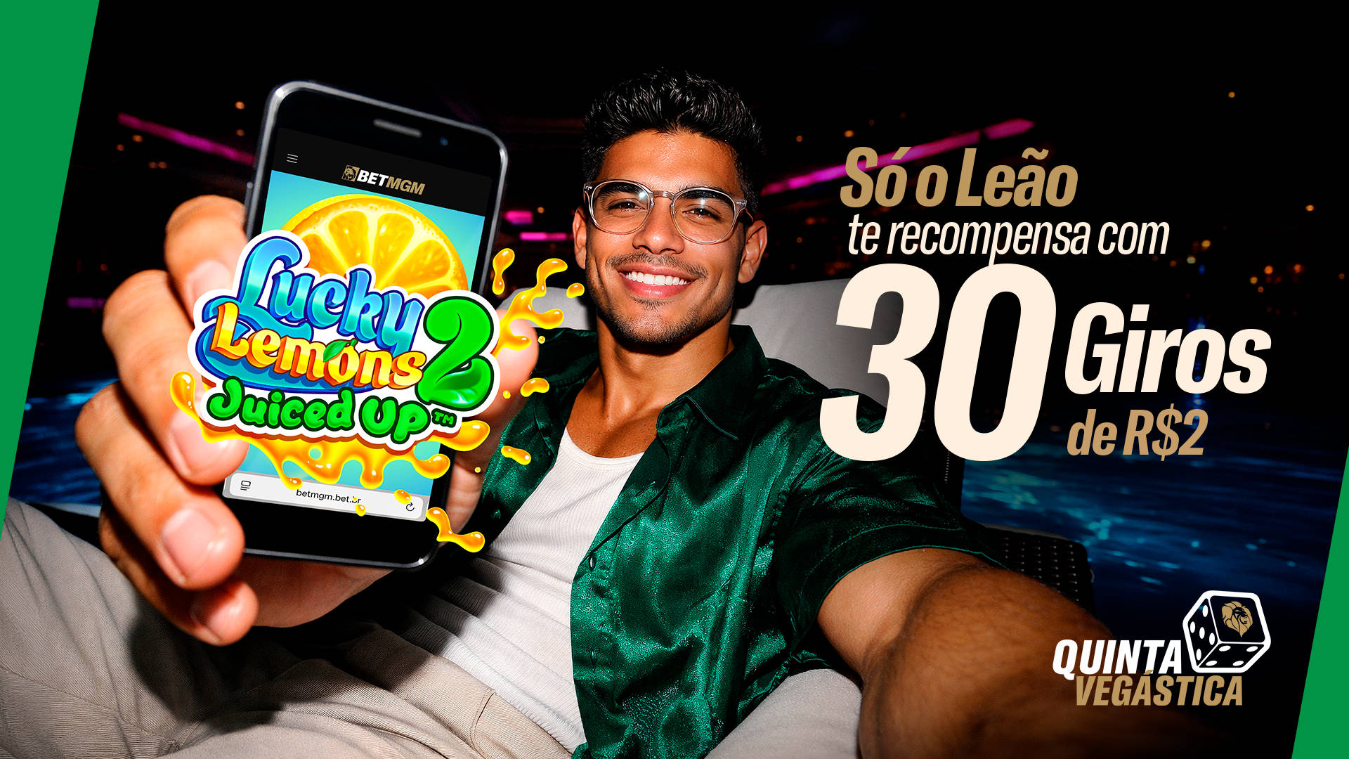 Só o Leão te recompensa com 30 giros de R$2