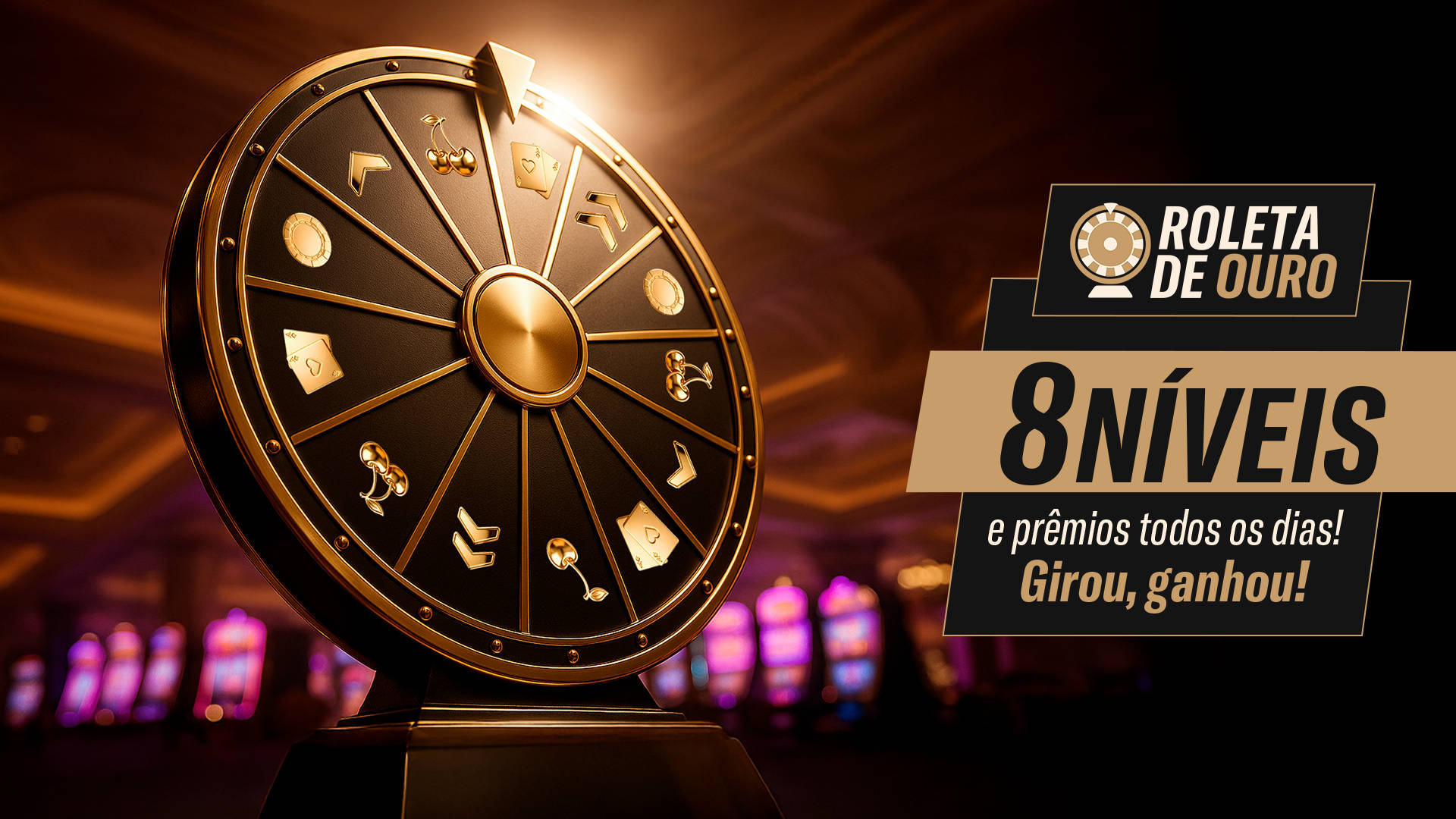 Roleta de Ouro: ganhe prêmios diários