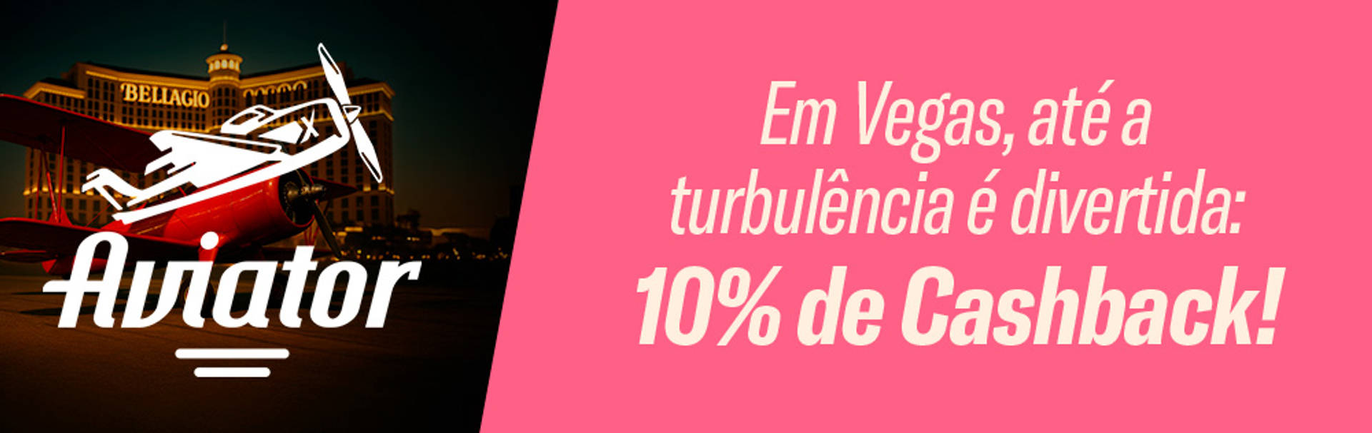 Cashback com 10% no Aviator!
