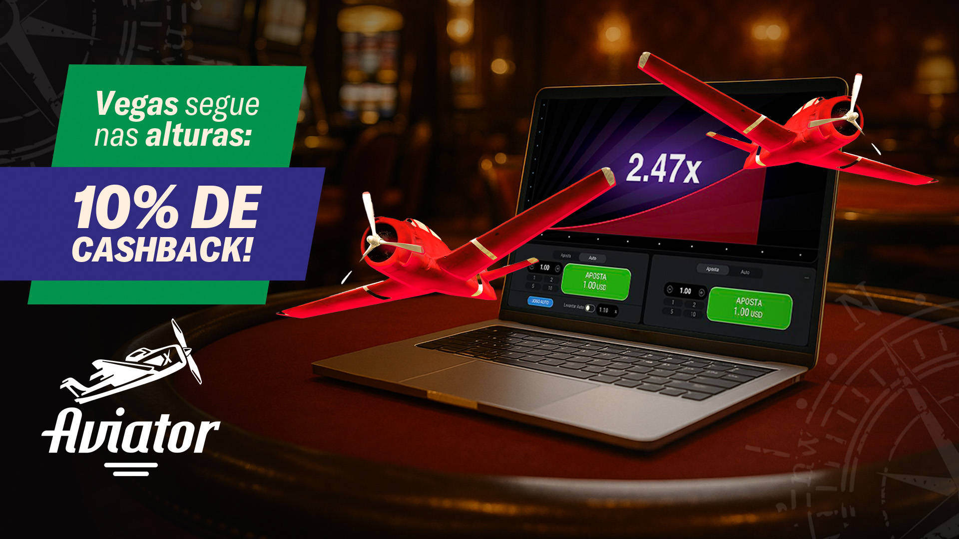 Logo Aviator: Recompensa em dobro: diversão + cashback!