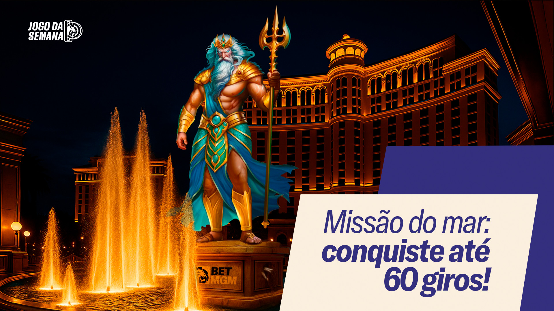 Missão do mar: conqueste até sessenta giros no Waves of Poseidon!