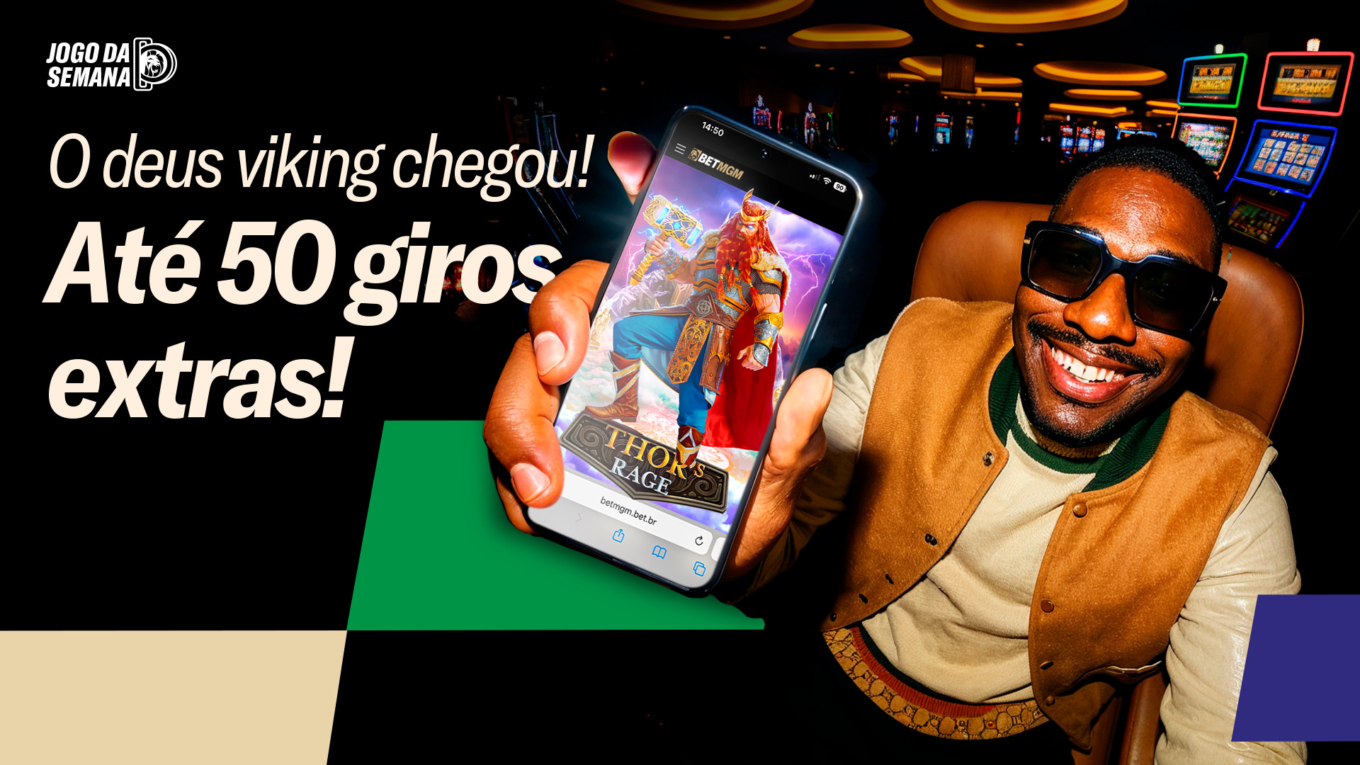 O deus viking chegou! até 50 giros extras!