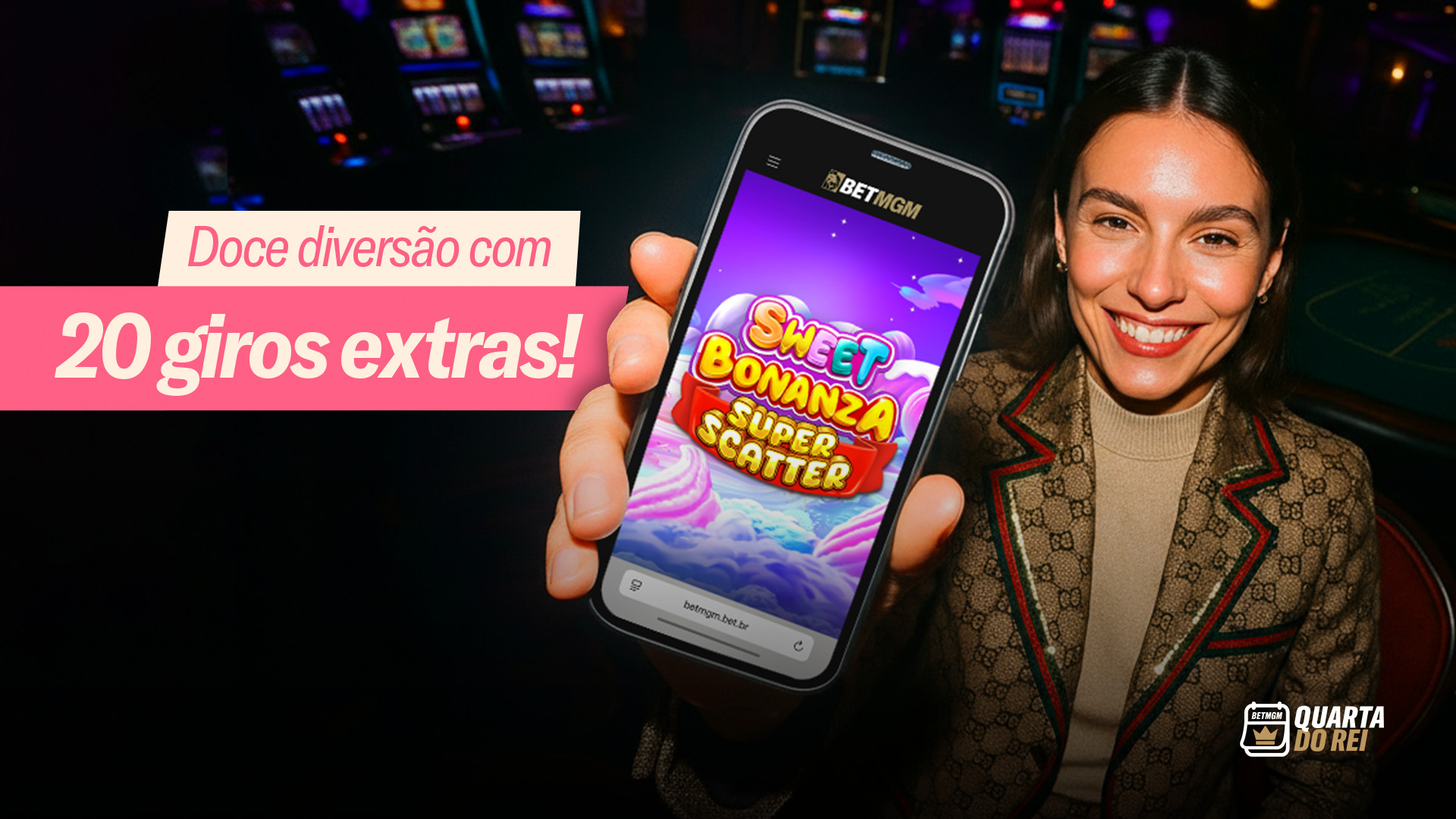 Doce diversão com 20 giros extras!