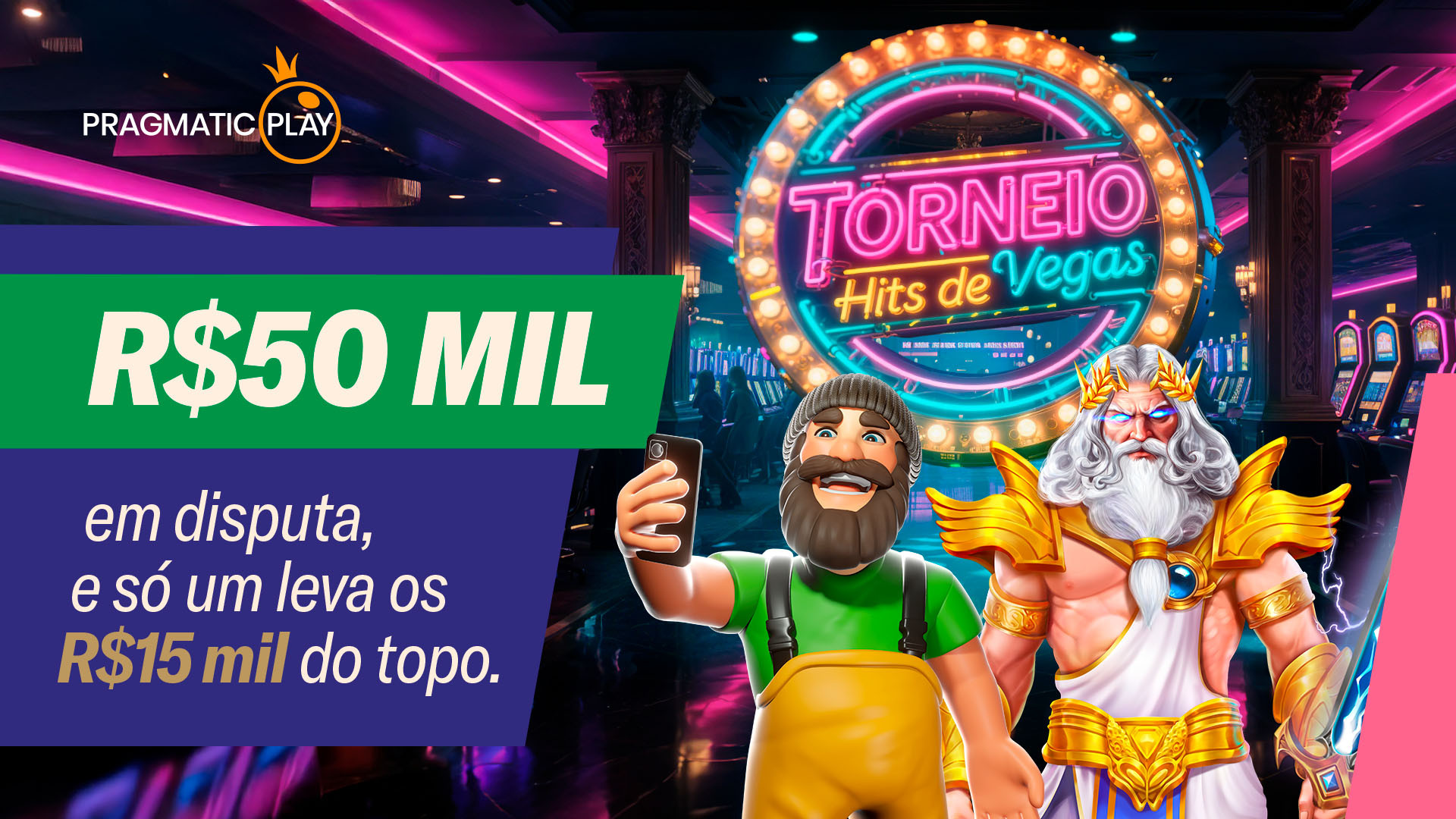 Torneio Hits de Vegas: R$50.000 em disputa e só 1 leva os R$15.000 do topo!