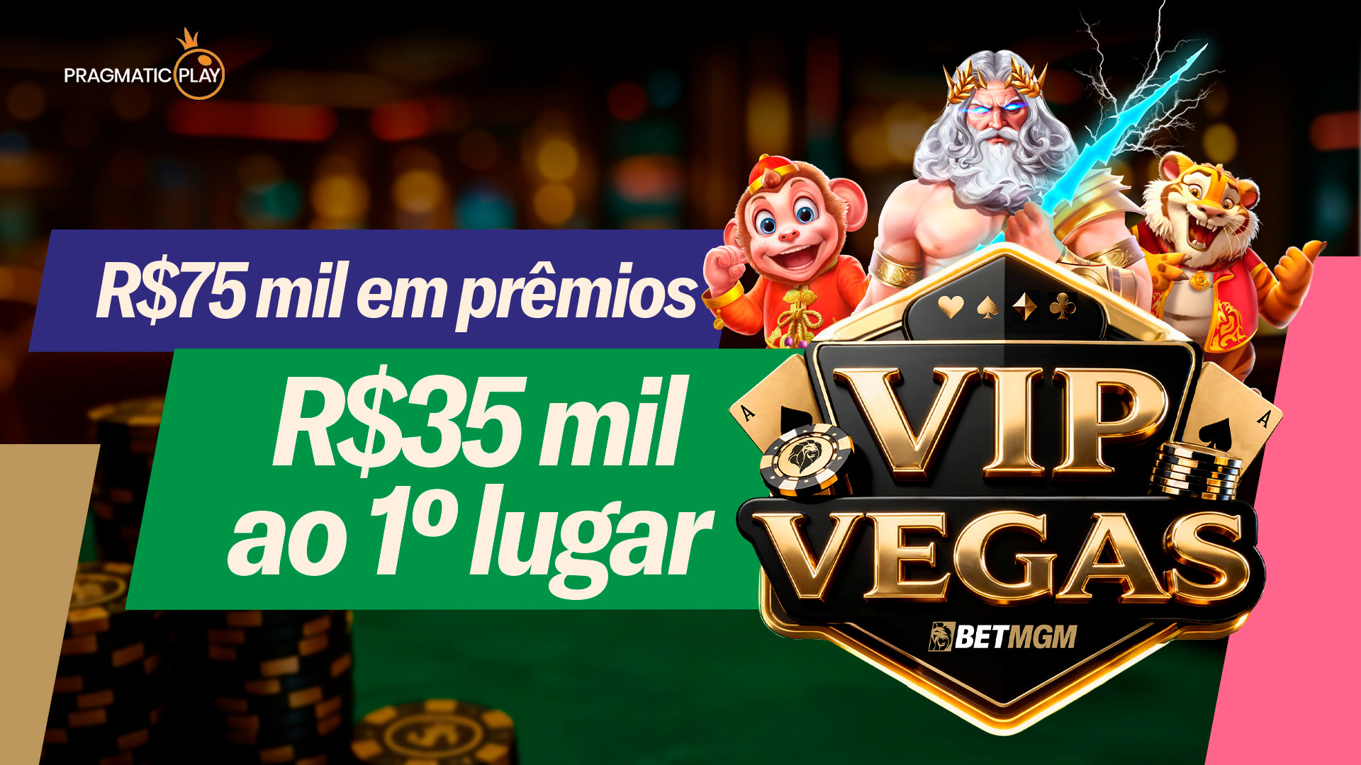 Torneio VIP Vegas: R$75.000 em jogo