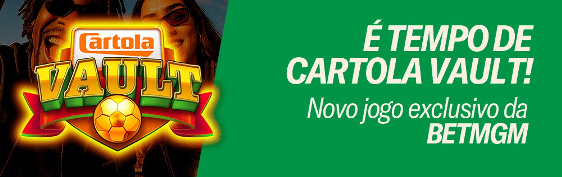 É tempo de Cartola Vault: novo jogo exclusivo da BetMGM