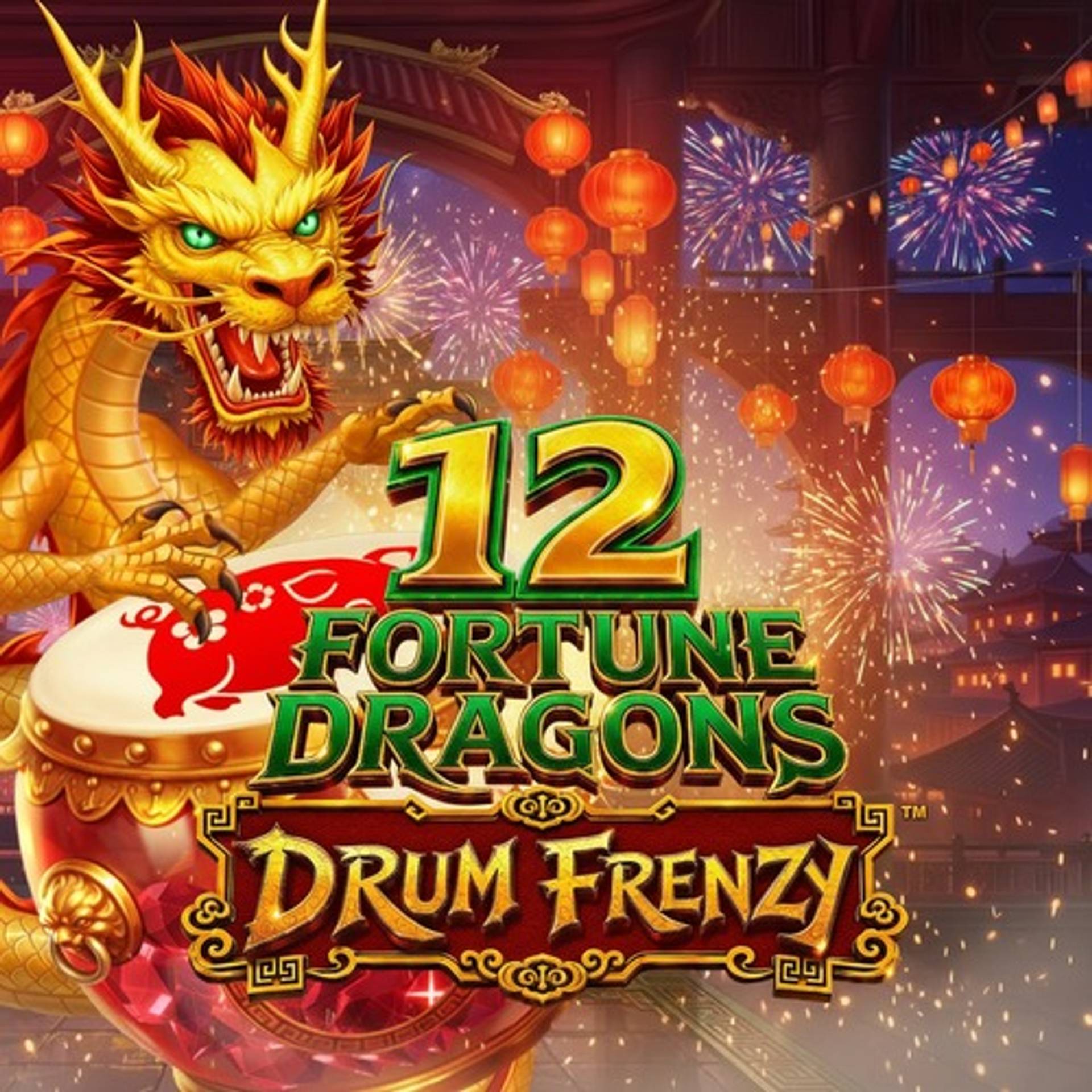 12 Fortune Dragons Drum Frenzy