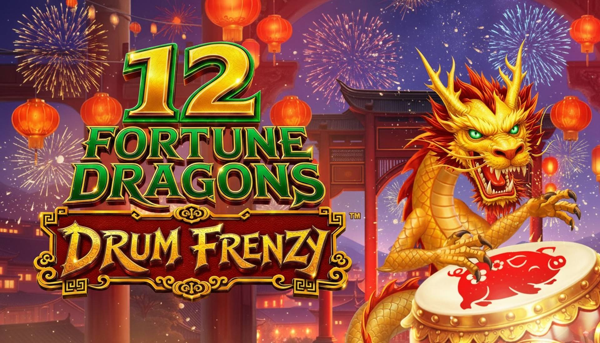 12 Fortune Dragons Drum Frenzy