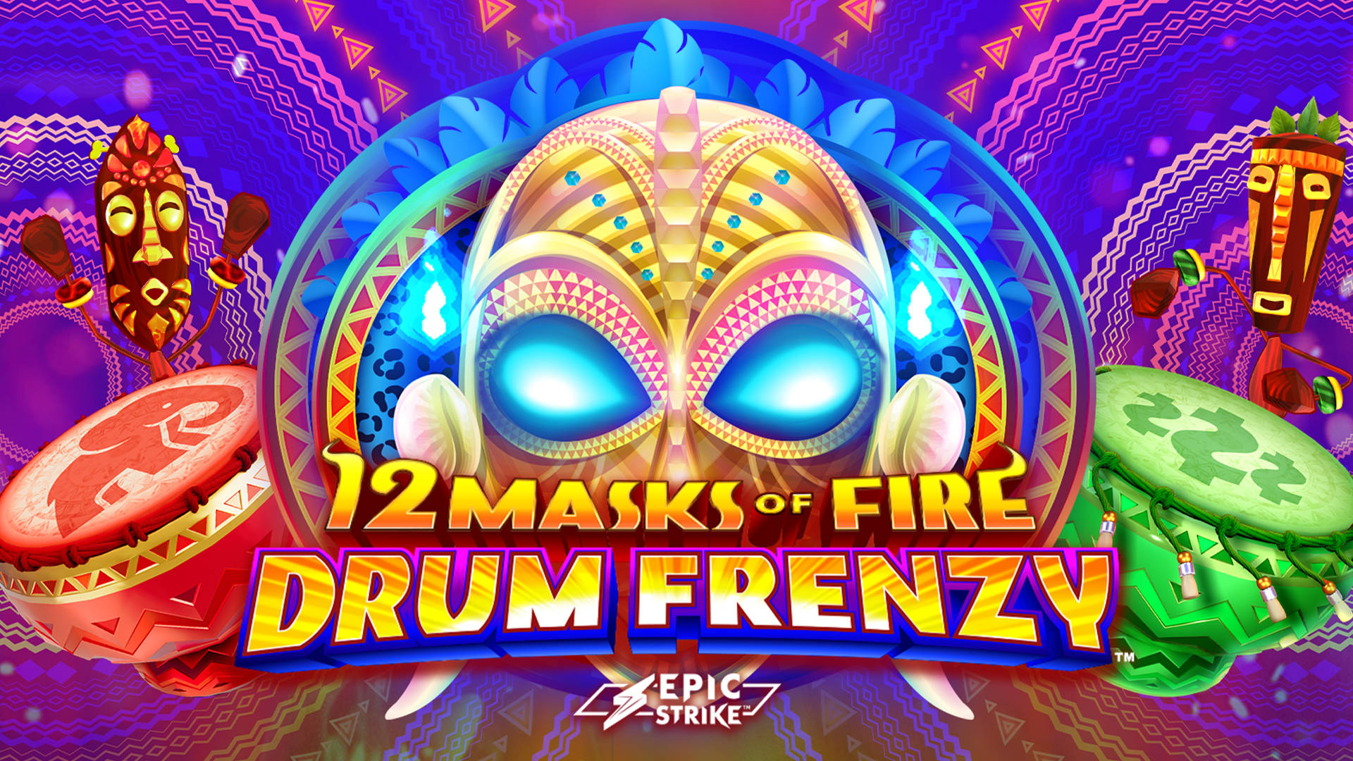 12 Masks of Fire Drum Frenzy