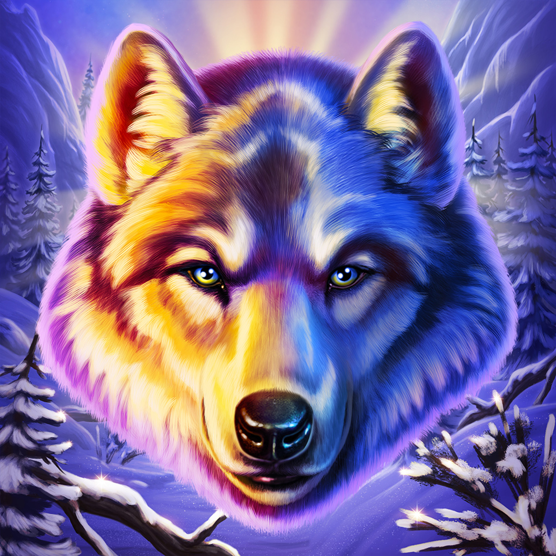 Fire Blaze: Tundra Wolf