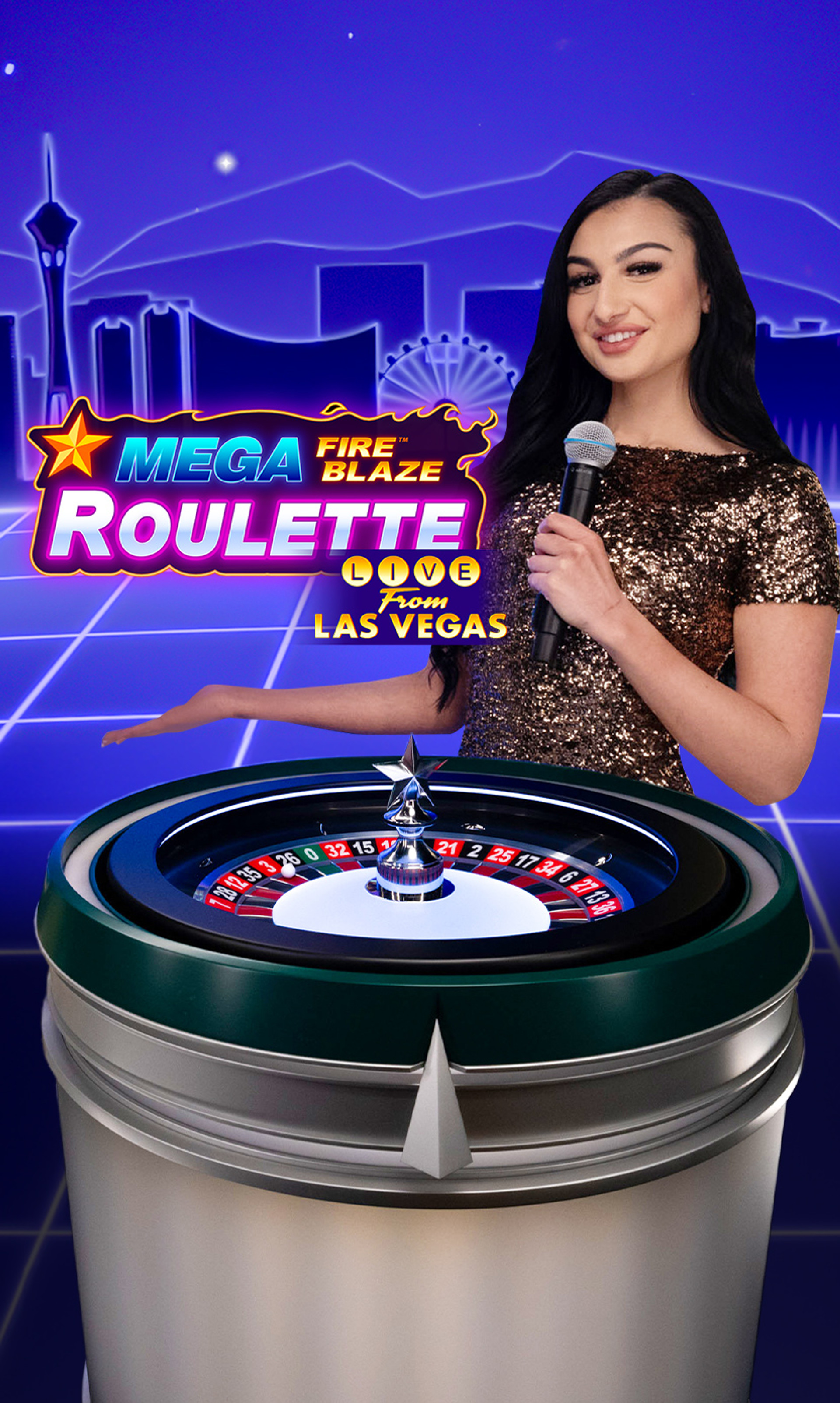 Vegas Mega Fire Blaze Roulette Live