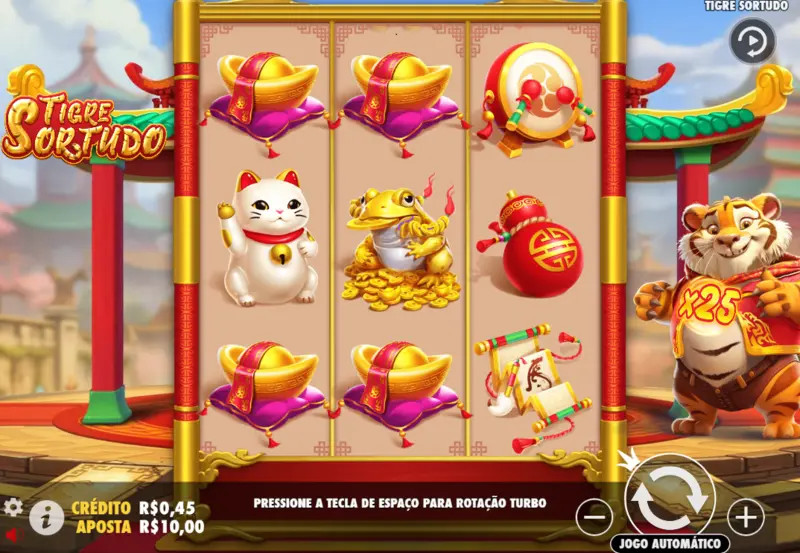 Tela Jogo Tigre da Sorte - Tigre Sortudo (Pragmatic Play)